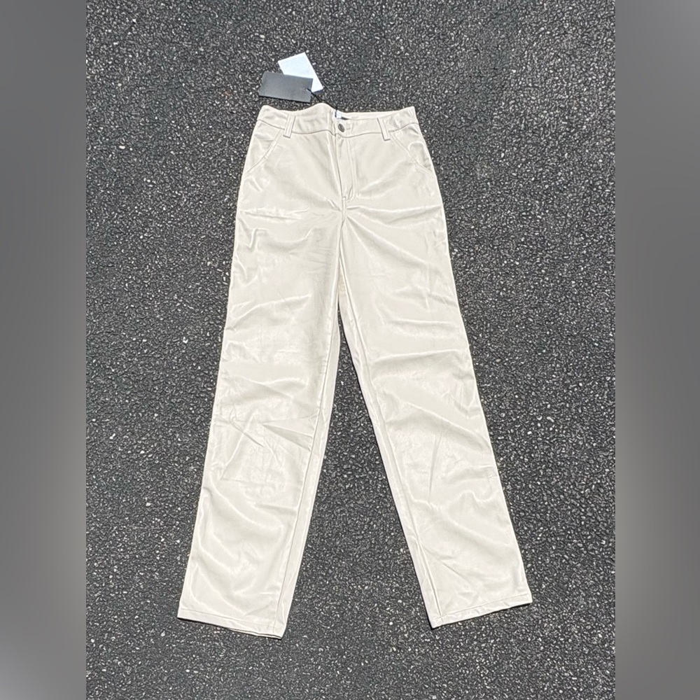Anthropology | En Saison | Cream Textured Pants | Size Small | BNWT